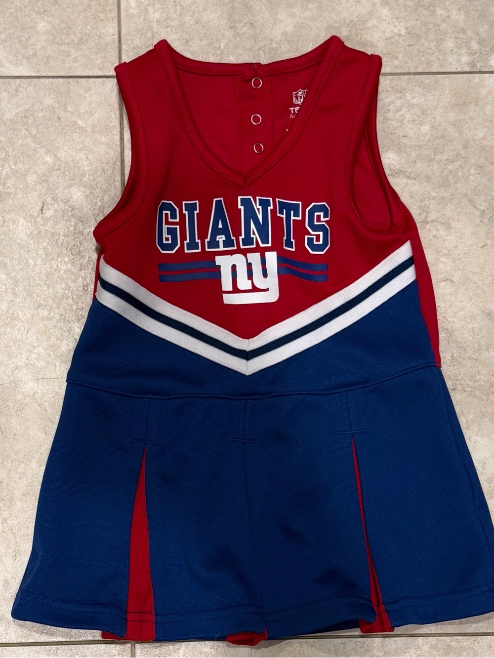 Giants Red & Blue Kids Cheer Dress